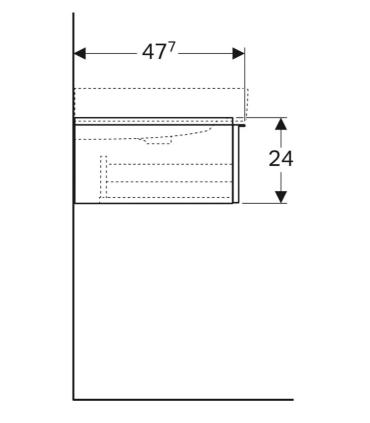 Geberit Icon Suspended Base 90X47