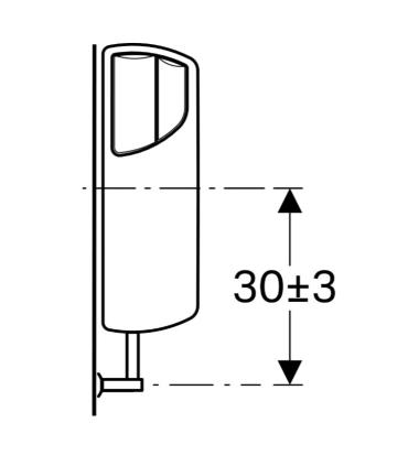 Geberit 140.301 Réservoir de toilettes extérieur Twico avec tuyau