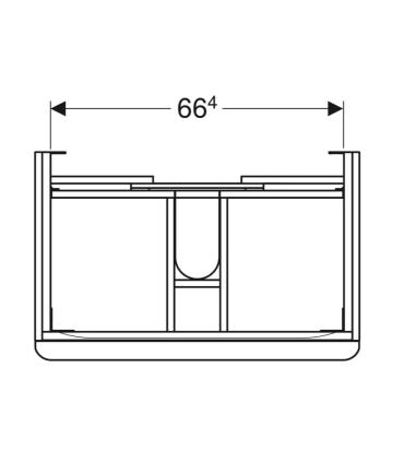 Geberit Smyle Base Suspendue Carrée 75X47