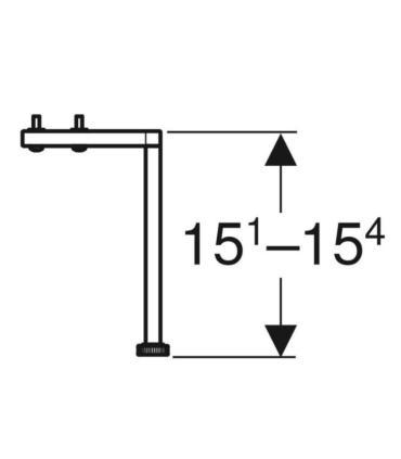 Geberit Smyle Set Piedini Per Mobile altezza 15