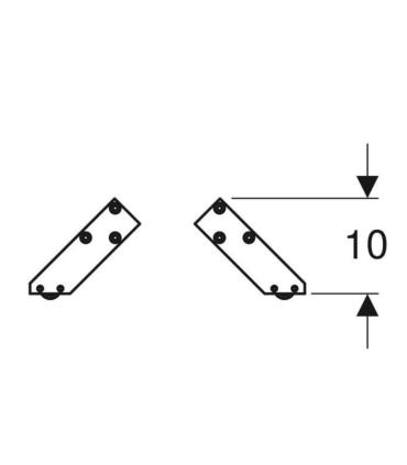 Geberit Smyle Furniture Feet Set Height 15