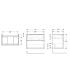 Geberit Icon Base suspended cm 74X47 2 Drawers