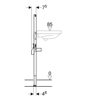 Module Geberit Duofix pour lavabo suspendu, hauteur 112