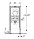 Geberit Duofix Urinal Module Height 112-130