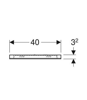 Geberit Option Specchio Arroton cm 40X80