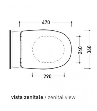 Toilet Seat Slim Ceramica Flaminia Spin 5085CW5