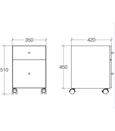 Lineabeta Runner 5438 Base 350X420 roues