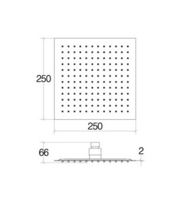 Lineabeta 53835 Square Shower Head 250X250