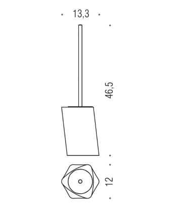 Colombo Design Cool Dropy freestanding toilet brush holder