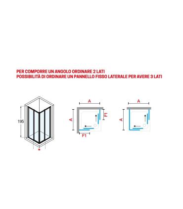 Novellini Star2.0 A Box Angolo (1Lato)