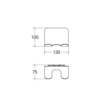 Lineabeta Curva' 5150 Cintre 130mm