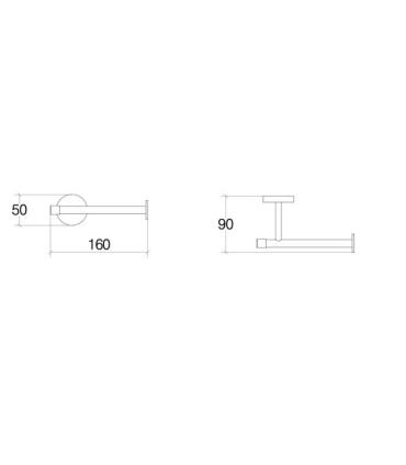 Lineabeta Duemila 5504 Open roll holder