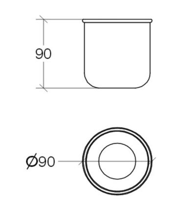 Bougeoir en verre Lineabeta Saon 44015