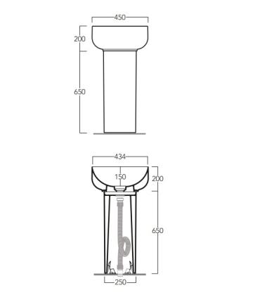 Simas Balloon Cn301 Column D.27,5 H.65