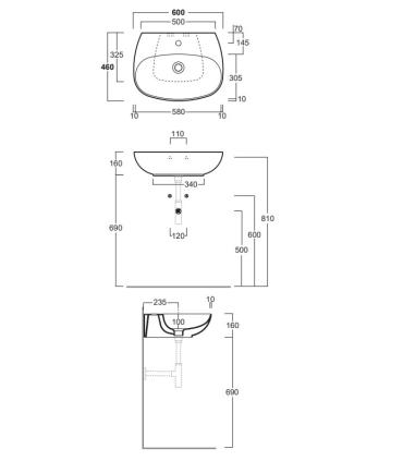 Simas Vignoni Vi10 Lavabo 60cm