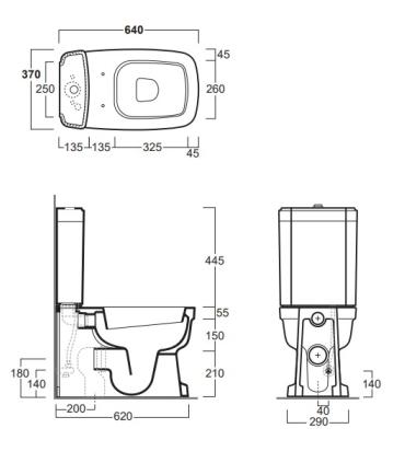 Simas Evolution Evo07 Vaso monoblocco