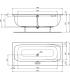 Baignoire à encastrer I.Life Normal Ideal Standard avec drain central