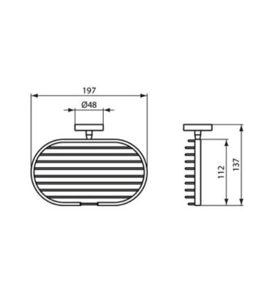 Grille porte-éponge Ideal Standard Iom A9112