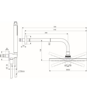 Ideal Standard Idealrain Bd779 Round Shower Kit