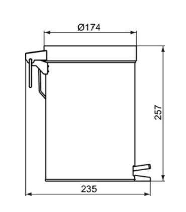 Ideal Standard Iom A9104 3 Lt Waste Bin