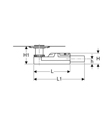 Siphon douche filo sol, Geberit