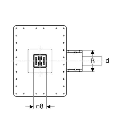 Siphon for shower floor mounted, Geberit