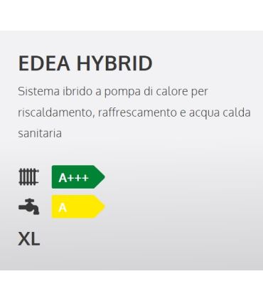 Sistema ibrido a pompa di calore Sime EDEA HYBRID PRO 25/55-10