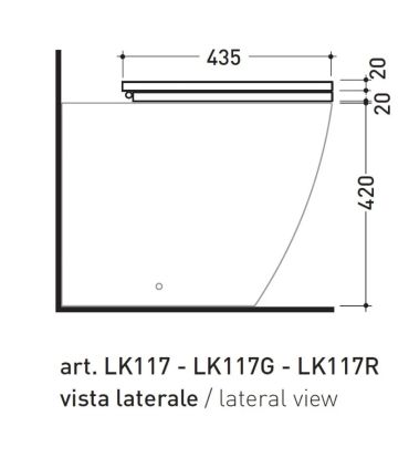 Sedile in legno Ceramica Flaminia collezione link 5051CW01