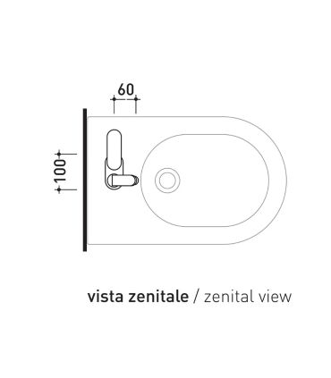 Miscelatore bidet Ceramica Flaminia serie one art.114070/F