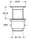 Silfra Ud119 Sink waste plug 1"1/4 with grid