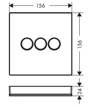 Miscelatore doccia Hansgrohe Showerselect glass 15736